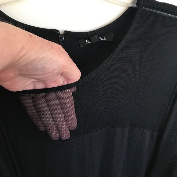 REBEL WILSON X ANGELS Surplice Wrap Midi Dress Black Women’s Plus Size 3X - Picture 4 of 16